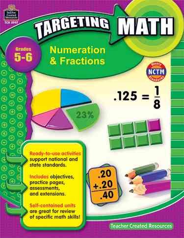 Targeting Math: Numeration & Fractions, Grades 5-6 cover