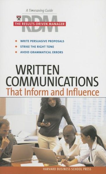 Written Communications That Inform and Influence (Results-Driven Manager, The) cover