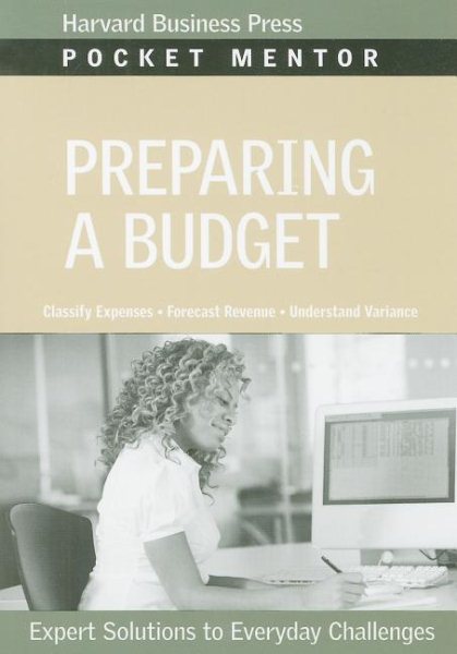Preparing a Budget (Pocket Mentor) cover