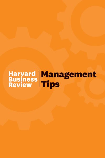 Management Tips: From Harvard Business Review cover