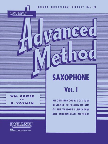 Rubank Advanced Method - Saxophone Vol. 1 (Rubank Educational Library) cover