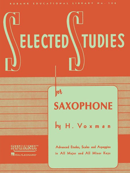 Selected Studies: for Saxophone (Rubank Educational Library) cover