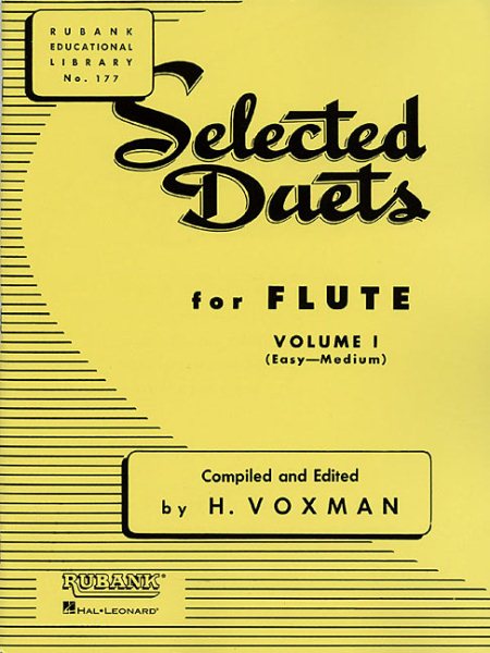 Selected Duets for Flute: Volume 1 - Easy to Medium (Rubank Educational Library) cover