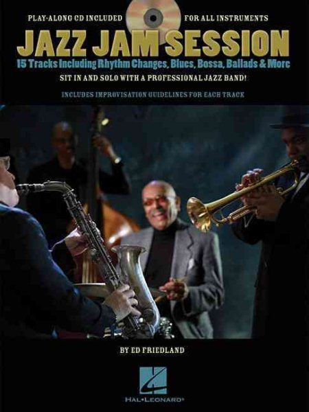 Jazz Jam Session -15 Tracks Incl. Rhythm Changes Blues Bossa Ballads & More (Bk/CD) cover