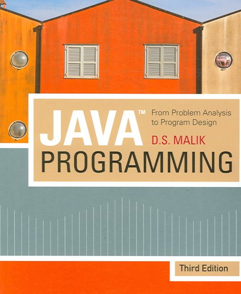 Java™ Programming: From Problem Analysis To Program Design cover