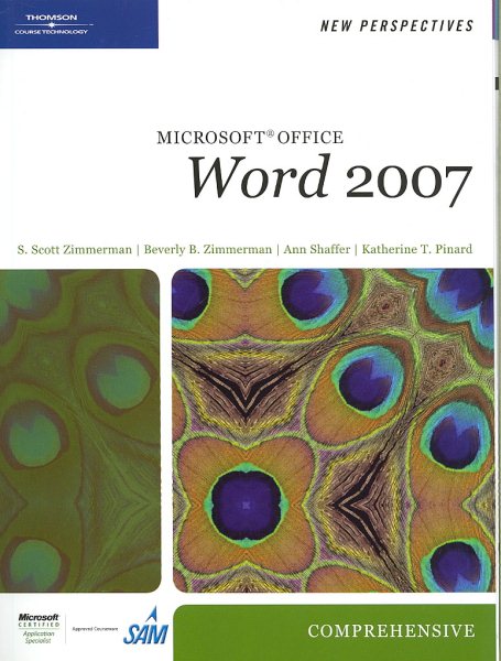 New Perspectives on Microsoft Office Word 2007, Comprehensive (Available Titles Skills Assessment Manager (SAM) - Office 2007) cover