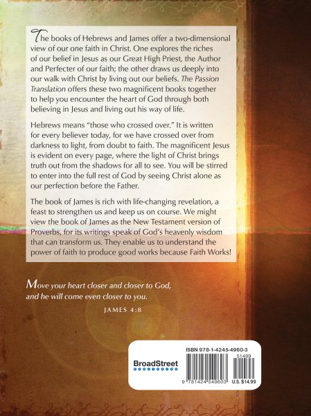Hebrews and James: Faith Works (The Passion Translation) cover