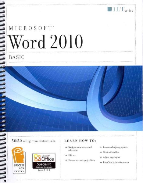 Word 2010: Basic (Ilt) cover