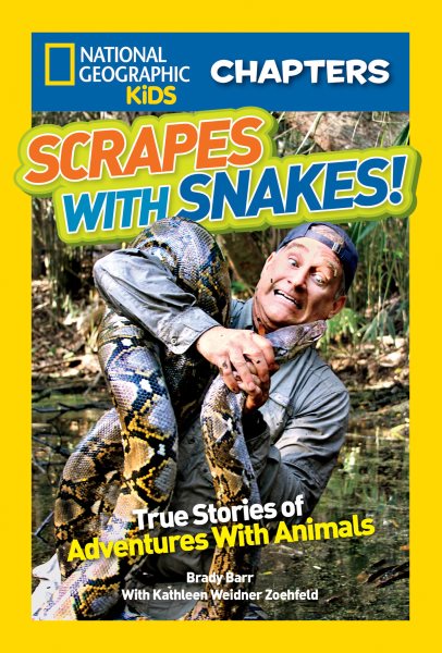 National Geographic Kids Chapters: Scrapes With Snakes: True Stories of Adventures With Animals (NGK Chapters) cover