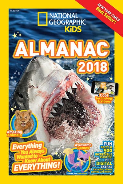 National Geographic Kids Almanac 2018 (National Geographic Almanacs) cover