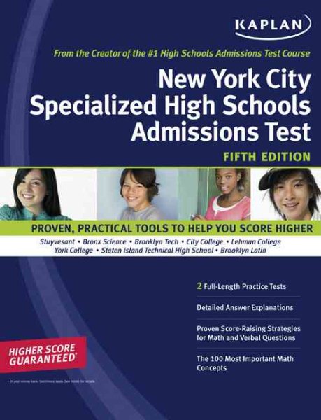 Kaplan New York City Specialized High Schools Admissions Test cover