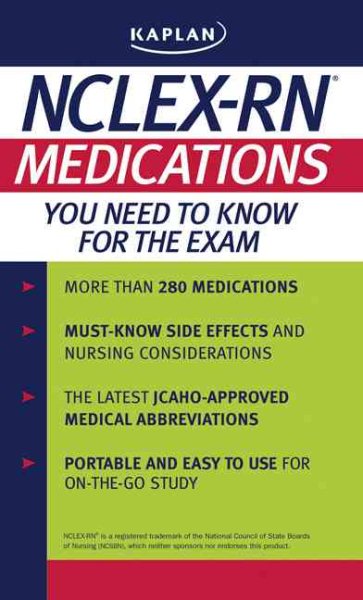 Kaplan NCLEX-RN: Medications You Need to Know for the Exam cover