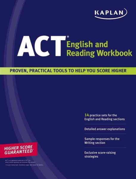 Kaplan ACT English and Reading Workbook cover