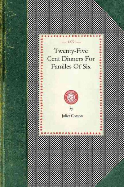 Twenty-Five Cent Dinners (Cooking in America) cover