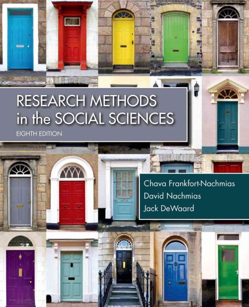Research Methods in the Social Sciences cover
