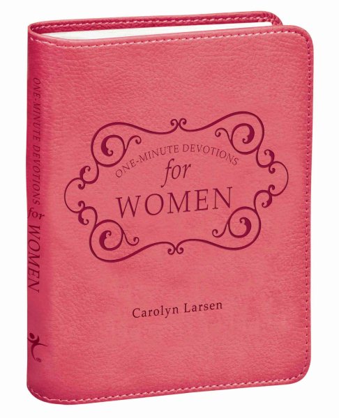One-Minute Devotions for Women Pink Faux Leather cover