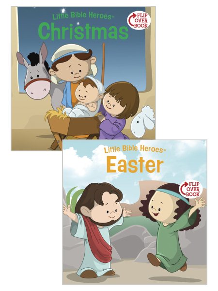 Christmas/Easter Flip-Over Book (Little Bible Heroes™) cover