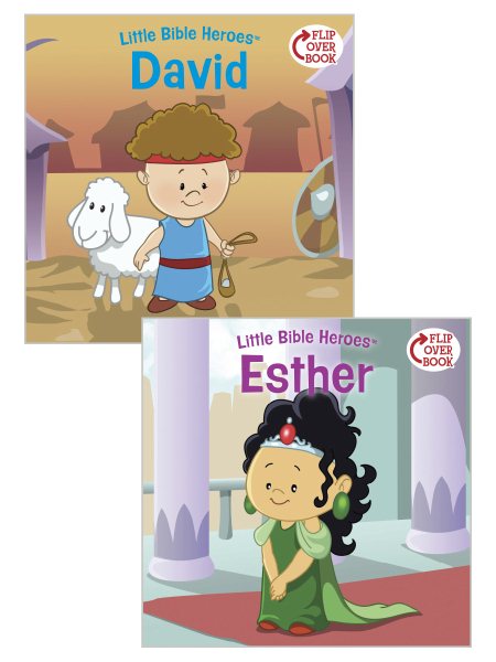 David/Esther Flip-Over Book (Little Bible Heroes™)