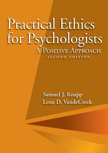 Practical Ethics for Psychologists: A Positive Approach cover