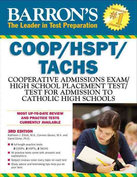 Barron's COOP/HSPT/TACHS, 3rd Edition cover