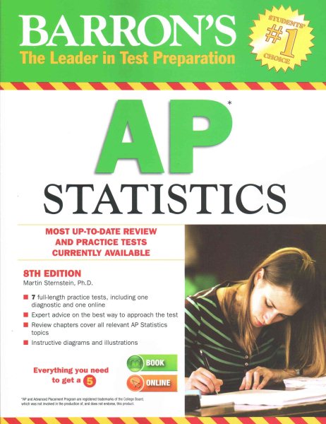 Barron's AP Statistics, 8th Edition cover