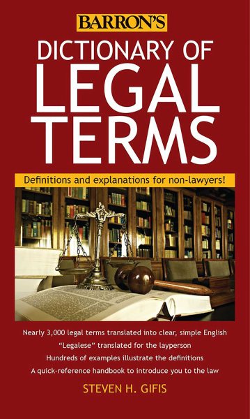 Dictionary of Legal Terms: Definitions and Explanations for Non-Lawyers cover