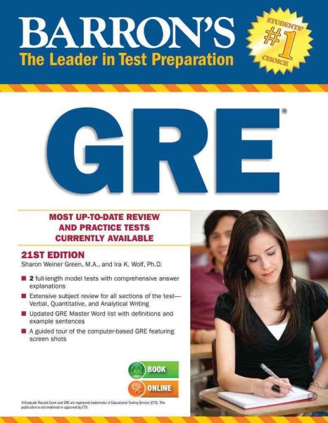 Barron's GRE, 21st Edition cover