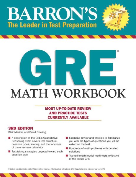 Barron's GRE Math Workbook, 3rd Edition cover
