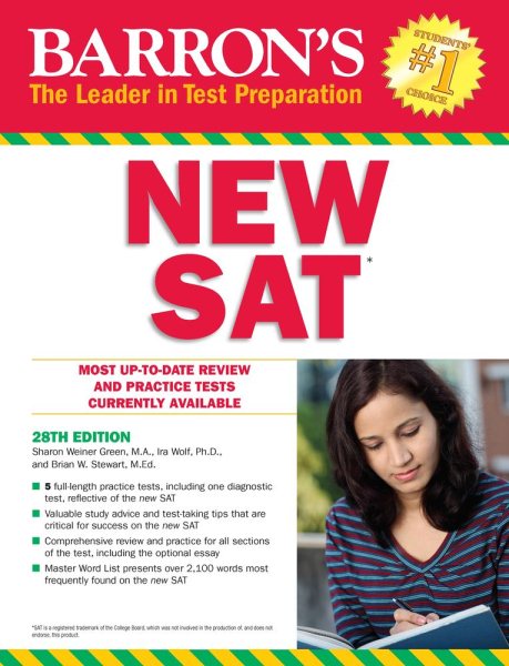 Barron's NEW SAT, 28th Edition (Barron's Sat) cover