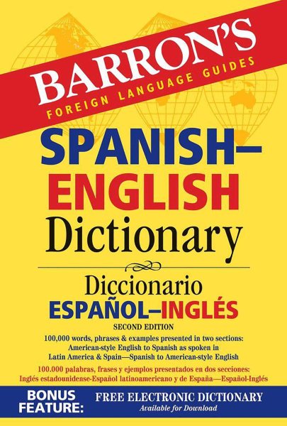 Spanish-English Dictionary (Barron's Bilingual Dictionaries) cover