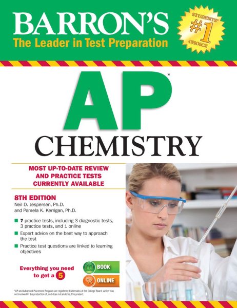 Barron's AP Chemistry, 8th Edition cover