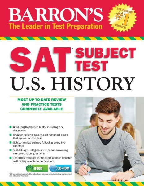 Barron's SAT Subject Test: U.S. History 3rd Edition cover