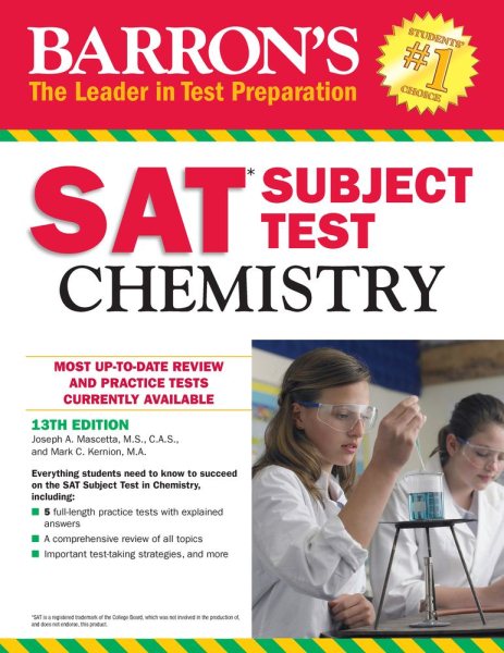 Barron's SAT Subject Test: Chemistry, 13th Edition cover
