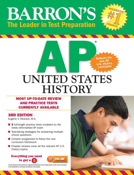 Barron's AP United States History, 3rd Edition cover