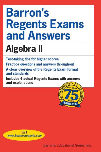 Barron's Regents Exams and Answers: Algebra II (Barron's Regents NY)