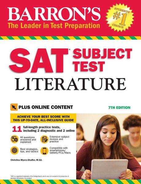 Barron's SAT Subject Test Literature, 7th Edition cover