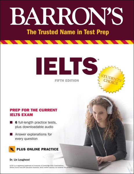 IELTS: With Downloadable Audio (Barron's Test Prep) cover