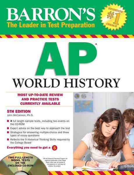 Barron's AP World History with CD-ROM, 5th Edition (Barron's Study Guides) cover