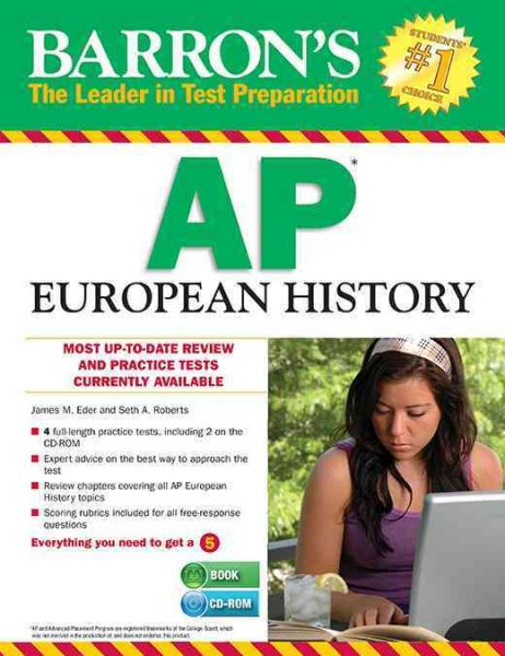 Barron's AP European History with CD-ROM, 7th Edition cover