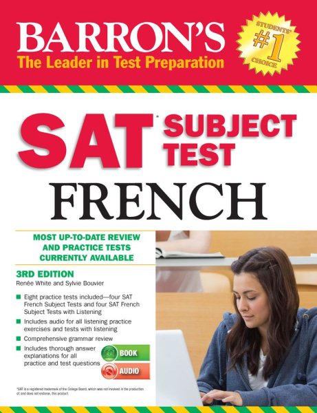 Barron's SAT Subject Test French with Audio CDs, 3rd Edition cover