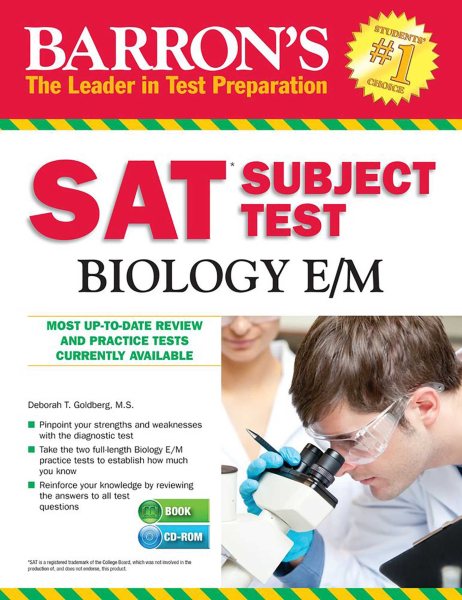 Barron's SAT Subject Test Biology E/M with CD-ROM, 5th Edition cover