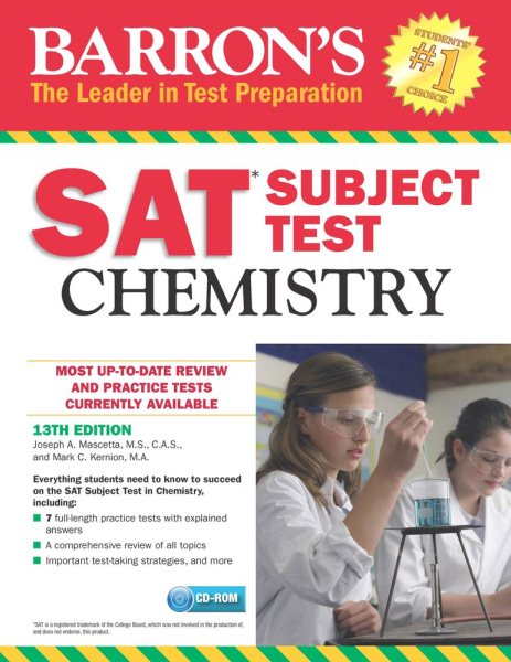 Barron's SAT Subject Test: Chemistry with CD-ROM, 13th Edition