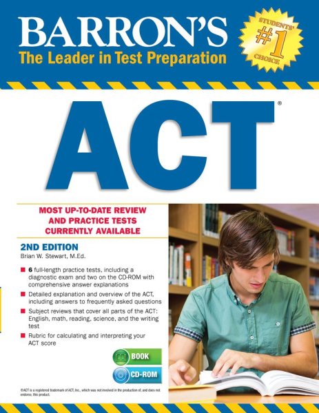 Barron's ACT with CD-ROM, 2nd Edition (Barron's Act (Book & CD-Rom)) cover