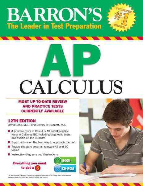 Barron's AP Calculus with CD-ROM, 12th Edition (Barron's AP Calculus (W/CD)) cover