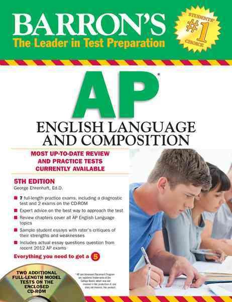 Barron's AP English Language and Composition with CD-ROM, 5th Edition cover