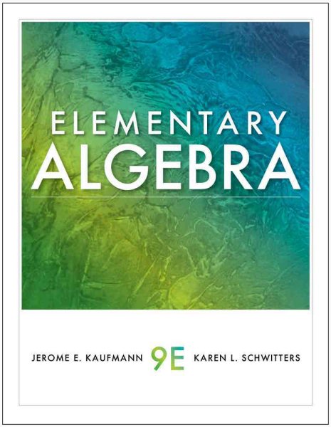 Elementary Algebra (Available 2011 Titles Enhanced Web Assign) cover