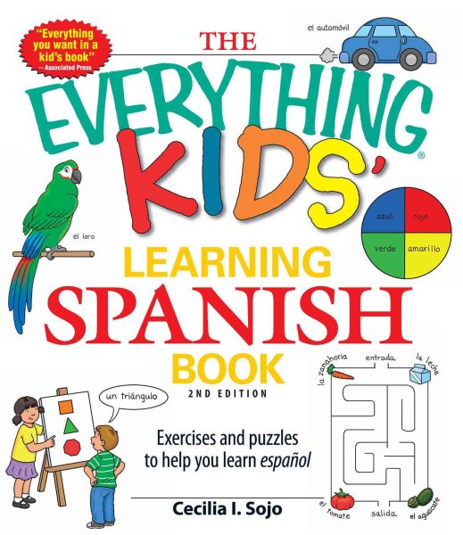 The Everything Kids' Learning Spanish Book: Exercises and puzzles to help you learn Espanol cover
