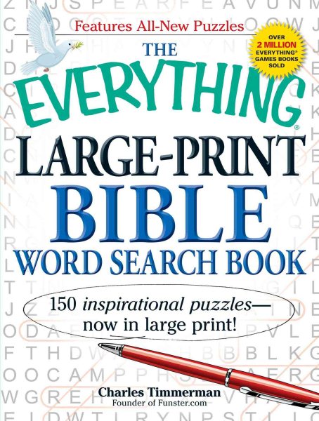 The Everything Large-Print Bible Word Search Book: 150 inspirational puzzles - now in large print! cover