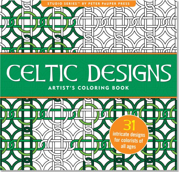 Celtic Designs Adult Coloring Book (31 stress-relieving designs) (Studio) cover
