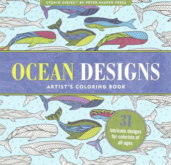Ocean Designs Adult Coloring Book (31 stress-relieving designs) (Studio) cover
